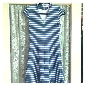 Lilly Pulitzer striped blue and white dress